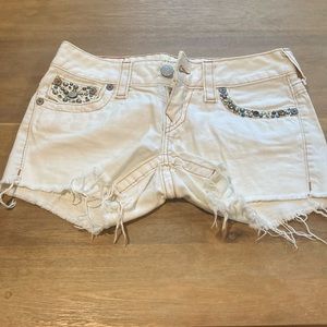 True Religion low rise shorts size 26